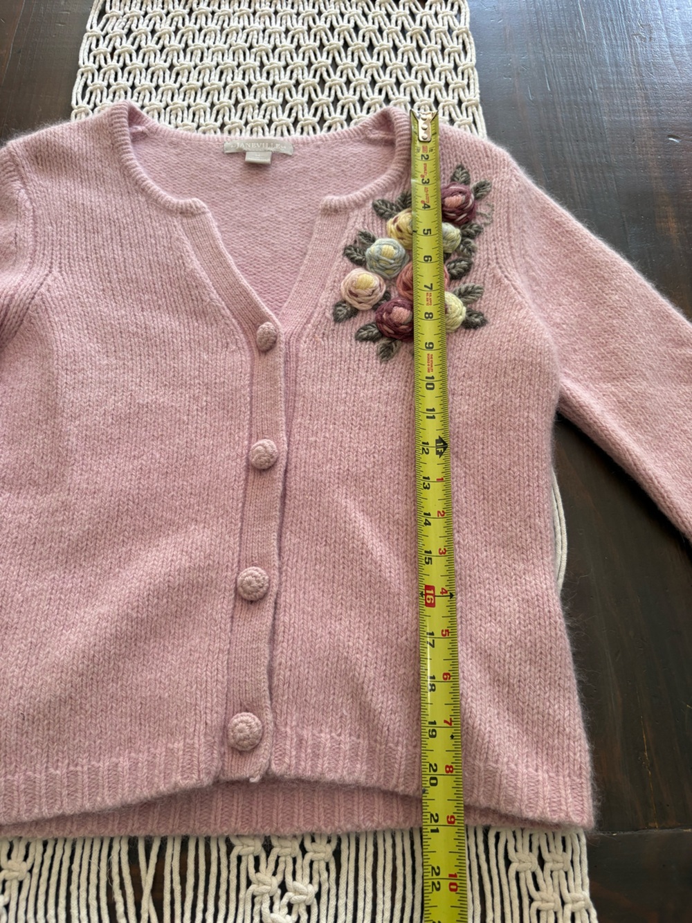 Anthropologie Janeville lambswool/rabbit hair sweater cardigan - Picture 4 of 7
